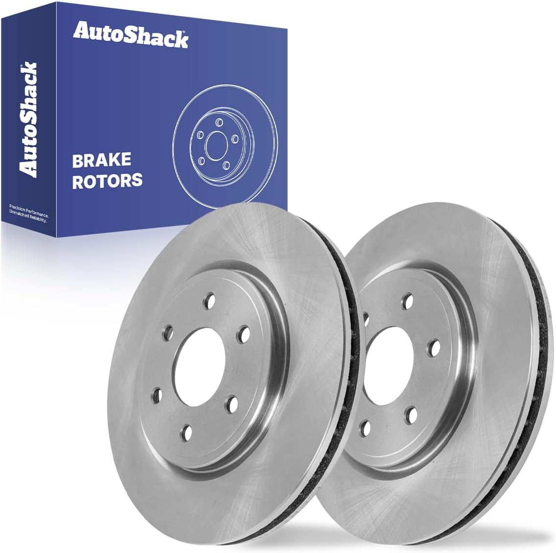 AutoShack Front Vented Brake Rotors 2-PC Set Replacement for 2005-2025 Nissan Frontier 2005-2015 Nissan Xterra 2009-2012 Suzuki Equator 11.64" (295.6 mm)