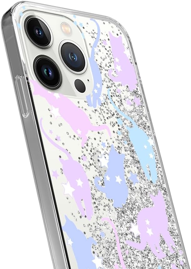 Babaco ERT Group Mobile Phone case for Apple iPhone 13 PRO Original and Officially Licensed Pattern Cats 016 optimally adapted to The Mobile Phone, with Glitter Overflow Effect