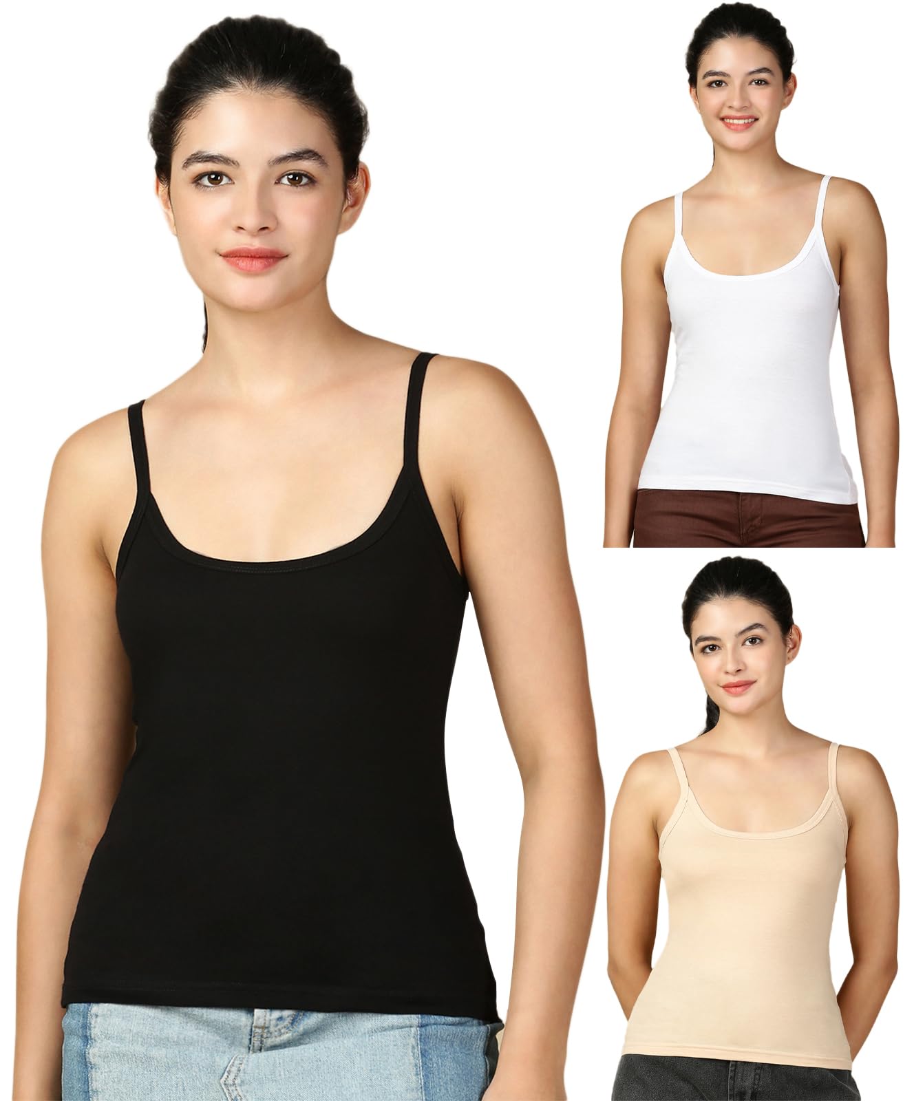 lux cozi Premium Cotton Regular Fit Slips for Women |Slips for Women Combo - Pack of 3-picture-47