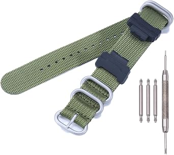 Conversion RAF Nylon Strap +Adapters Replacement for Casio 16mm series watch band