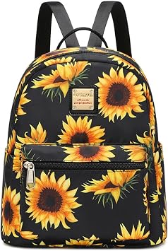 Cusangel Small Sunflower 12in Backpack Purse for Ladies,Mini Women daypack
