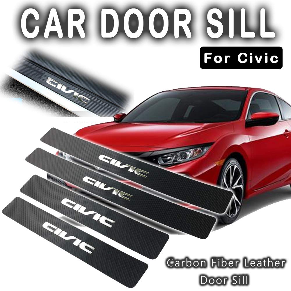 Car Door Sill Car Threshold Pedal Sticker For Mitsubishi ASX Decoration Carbon F