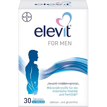 Elevit FOR MEN zur Unterst tzung der m nnlichen Vitalit t und Fertilit t Mikron hrstoffkomplex zur oralen Einnahme bei Kinderwunsch 30 Tabletten