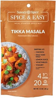 Savory Spice Tikka Masala Spice & Easy Meal Starter Spice Mix | Chicken Tikka Masala Dry Seasoning Packet for Tikka Masala Sauce (Net: 2.9 oz)