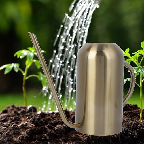Miniatura 9 de Fydun Stainl Steel Spout Wate Can Garden Wate Pot Irrigation Tool Gold 1.5L Stainl Steel Spout Wate for Family