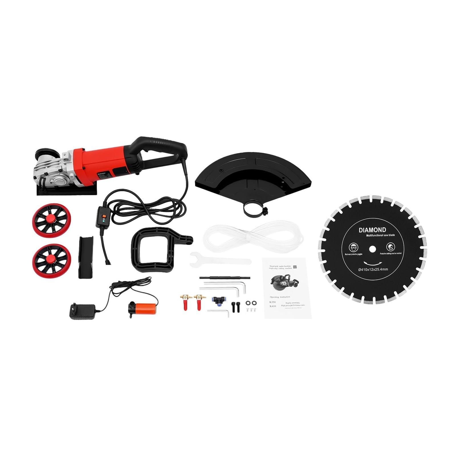 Pqlxjjyur One Color 16 Inches Electric Concrete Saw, 4000W Power Disc Cutter Circular Demo, For Cutting Stone, Granite Powerful Grooving