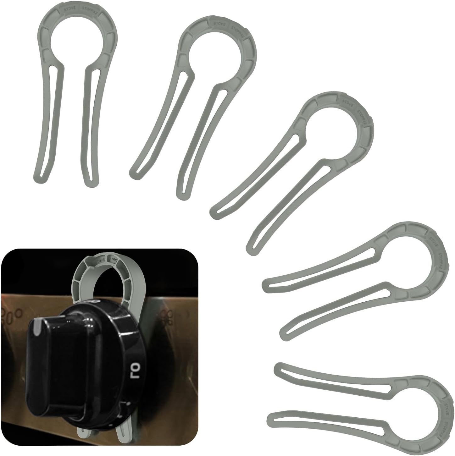 Gas Stove Knob Lock, Baby Proof Oven Knobs Covers Lock for