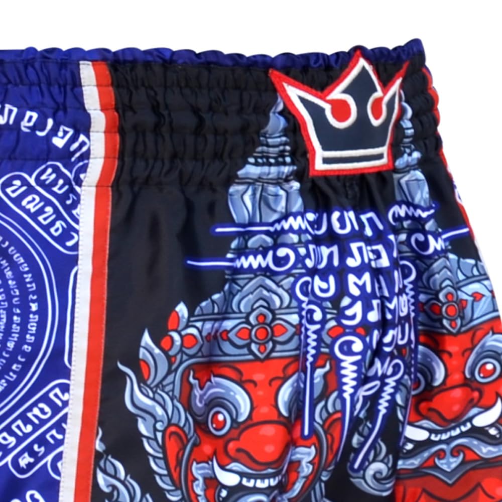 Buddha Fight Wear Pantalon rétro Premium Fantasy. Spécialement conçu pour l'entraînement et la compétition de kick boxing, Muay Thai, K1, boxe
