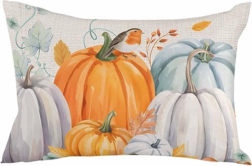 Miniatura 10 de Fundas de almohada de Navidad de muñeco de nieve rosa de 16 x 24 pulgadas, fundas de almohada rectangulares de invierno con copos de nieve de