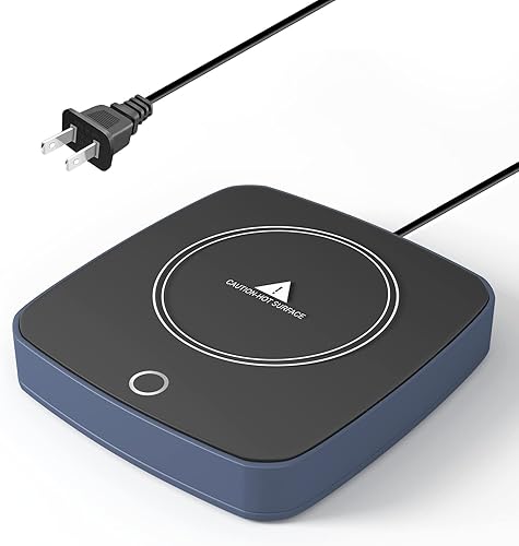 Calentador de taza de café, calentador inteligente de tazas de café para escritorio, uso en casa y oficina con 3 ajustes de temperatura, calentador