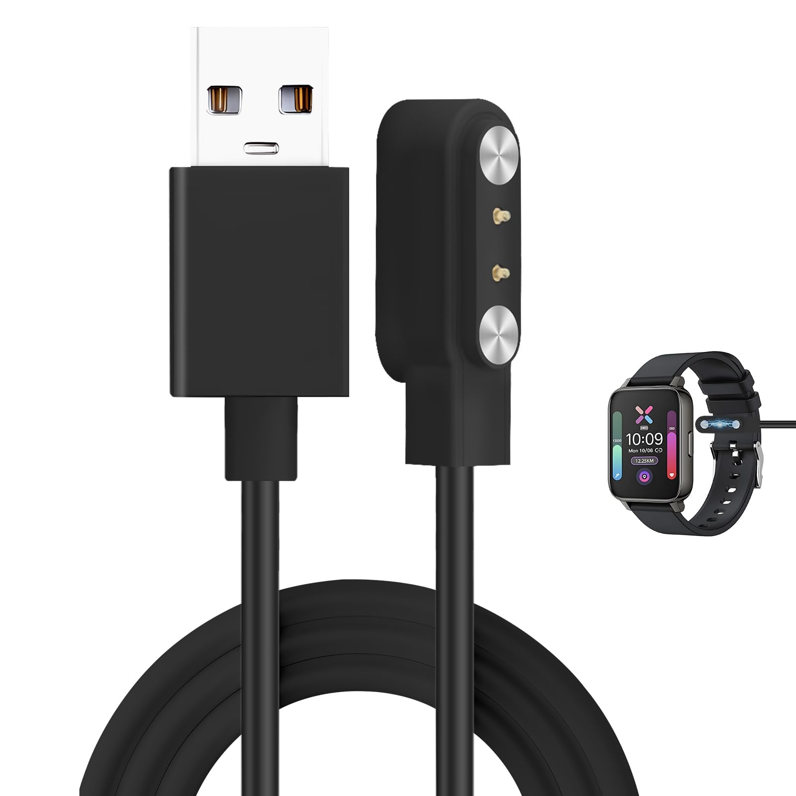 2024 vendita calda USB Smart Watch caricabatterie veloce ricarica magnetica per 2024 vendita calda USB Smart Watch caricabatterie veloce ricarica magnetica per