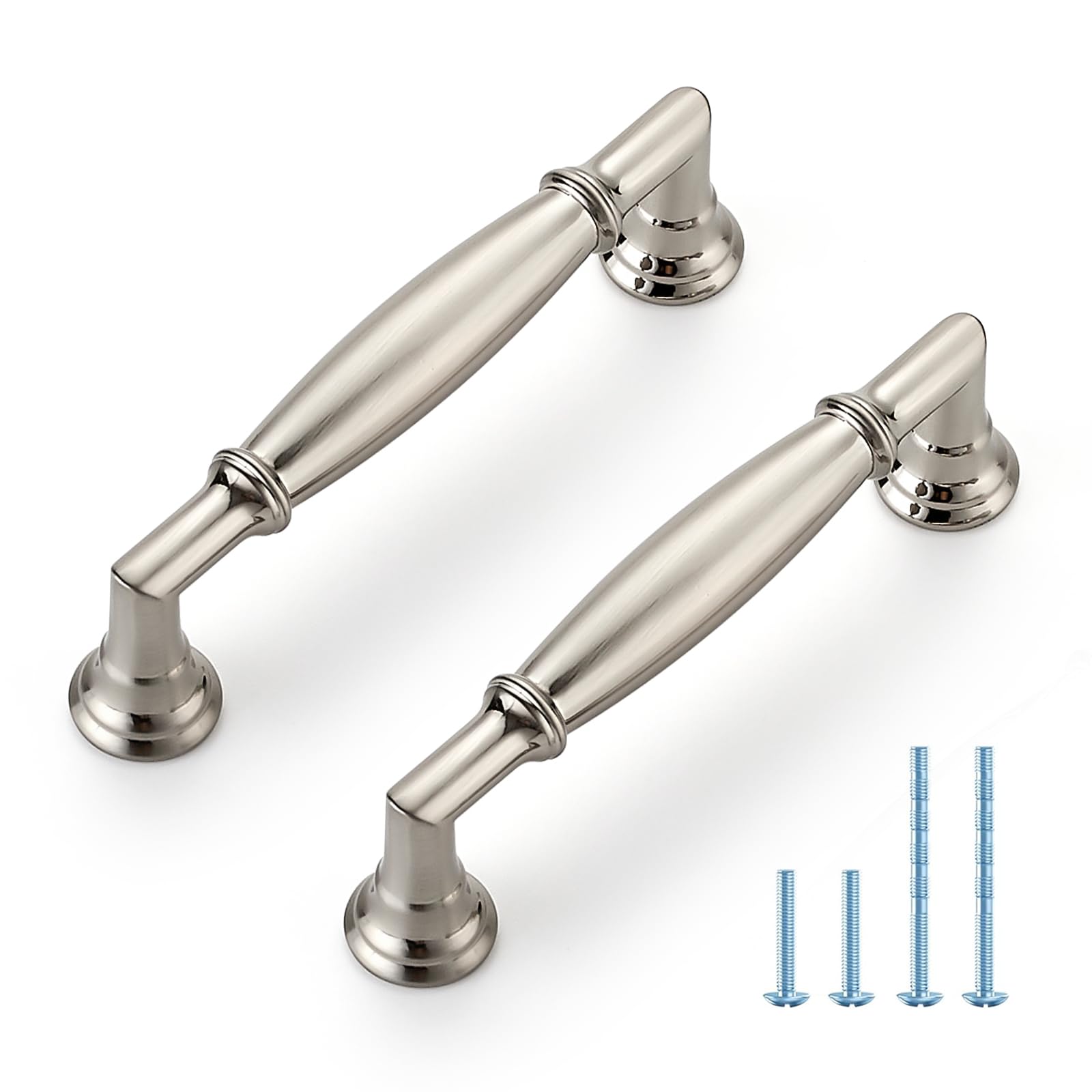 HOME EDIT 10 Pack 5 Inch Champagne Bronze Cabinet Handles Solid Zinc Alloy Pulls for Kitchen, Dresser, Closet & Bathroom Cabinets Hardware — view 11