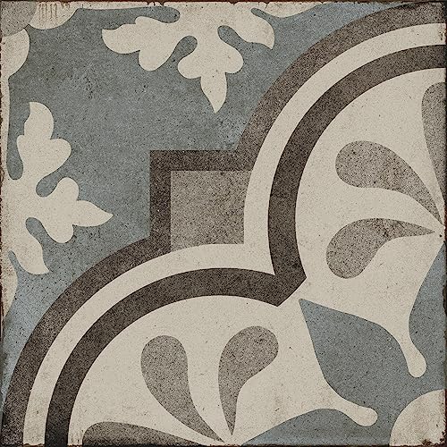 Tile Mart 8" X 8" Decorative Porcelain Floor/Wall Tile in Grande Fiore Cool Blend (24 Pieces per carton) by Tile HQ - Used condition - Image 2