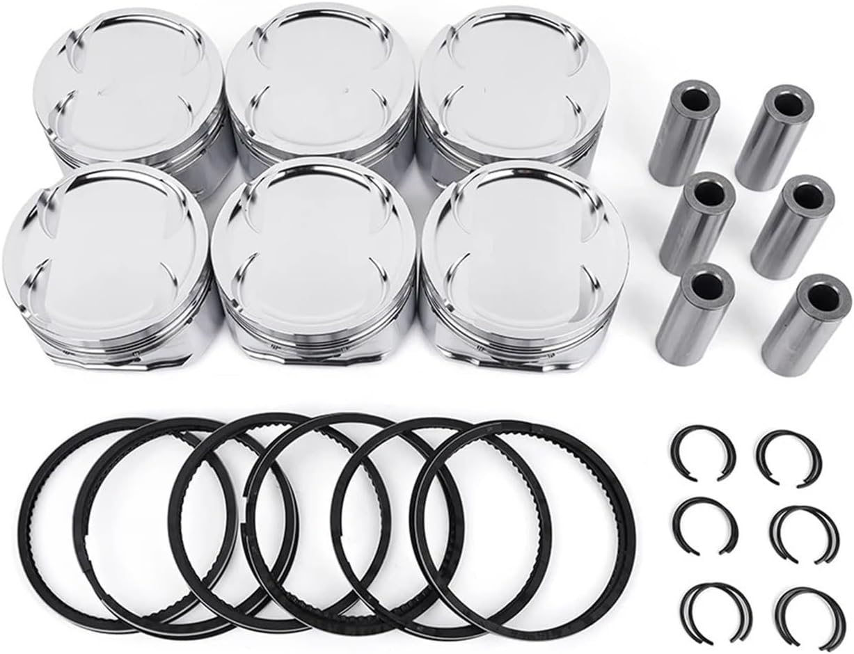 Racing Forged 4032 Aluminum Pistons For 2JZ 2JZ-GTE Performance Parts With Rings Pins(87.5mm 8.5.1)