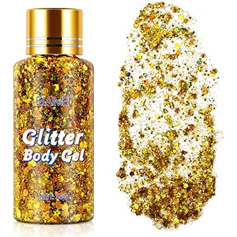 Body Glitter Gel, Glitter Holographic Chunky Gel Cover