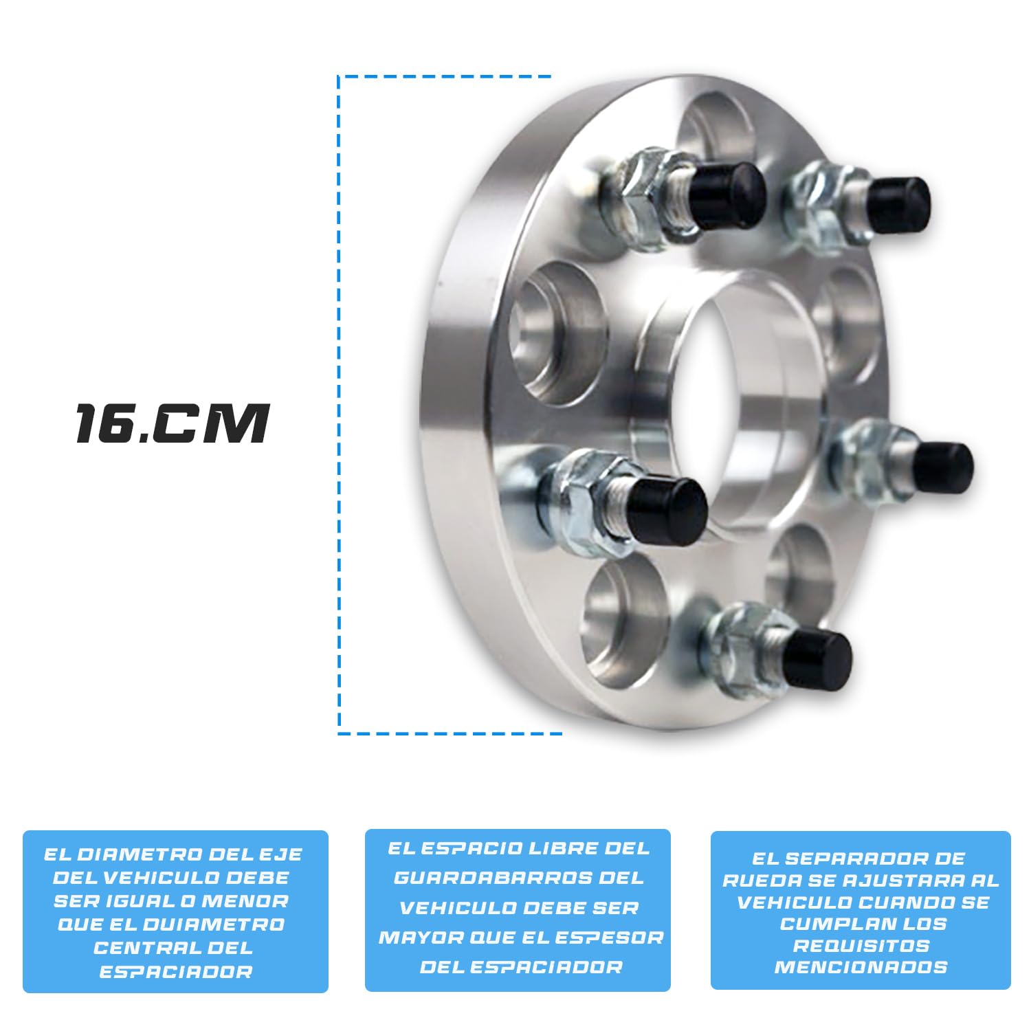 M MODAUTO Separador Ruedas del Vehículo, Espaciador de Ruedas, con Pernos Específicos, Anclaje 5x120, Grosor 20mm, Buje 74.1, con Doble Tornilleria, con Centrador, Modelo F365BB
