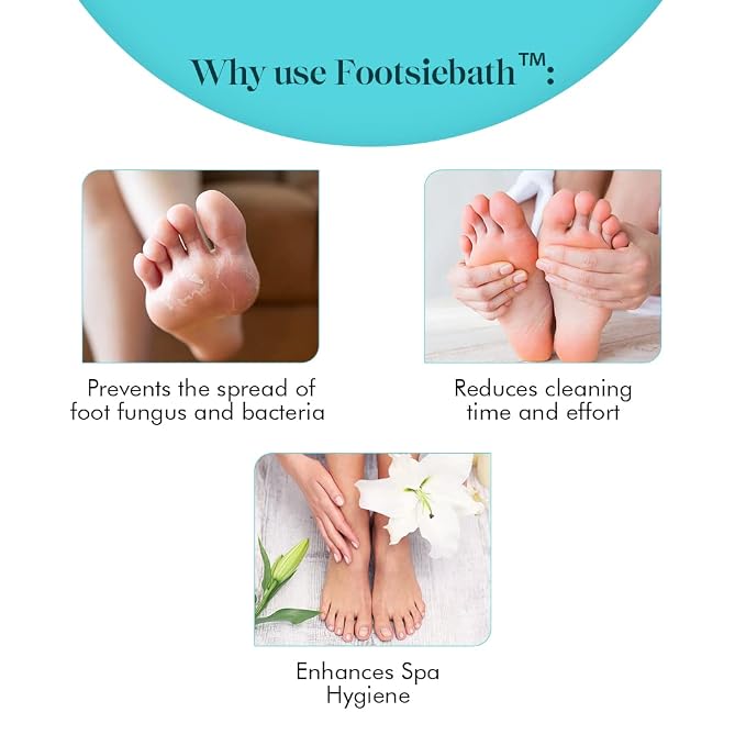 Footsie Bath Liners protectores desechables para spa miniatura 4