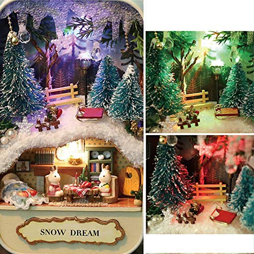 AOLVO DIY Miniature Dollhouse Kit Fai da Te Casa