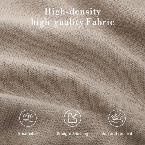 Image of Storage Ottoman Bench, 50.3 inch Fabric Upholstered End of Bed Bench (Brown)