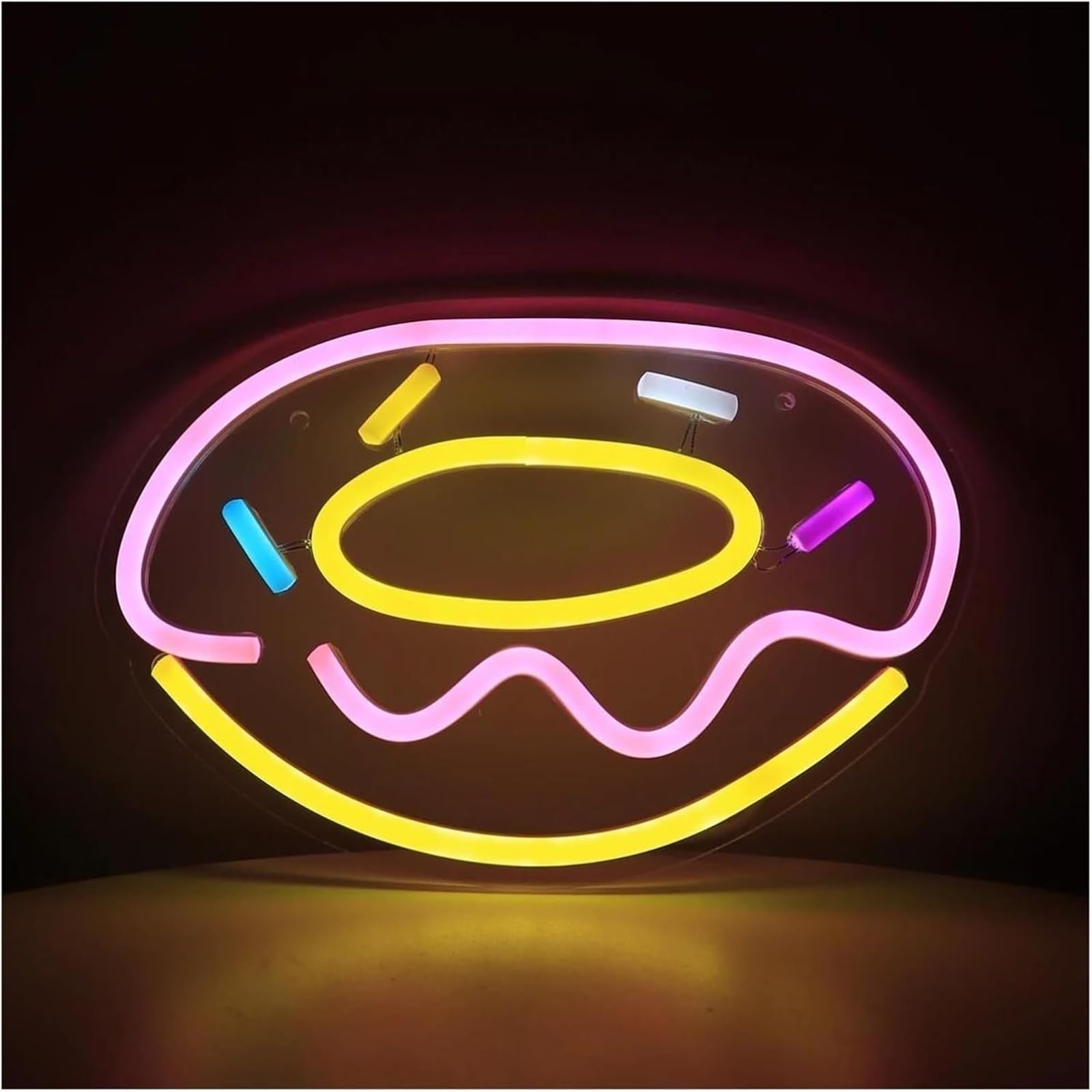Lampe au néon Donut à éclairage LED doux pour chambre ado - 7