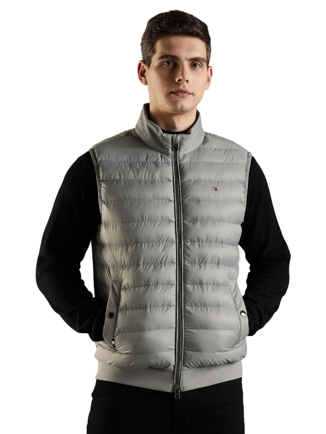tommy hilfiger Solid cotton regular fit jacket-picture-26