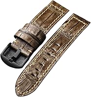 HYOPBSCN WCC00816 Rub Color Craft Gray Watchband 20 22 24MM Men Thickened Leather Strap Retro Style Suitable For Military Watch Bracele