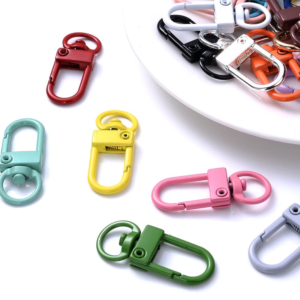 Mardatt 140pcs Multicolor 1.8" Carabiner Clips With 1.2" Loose Leaf