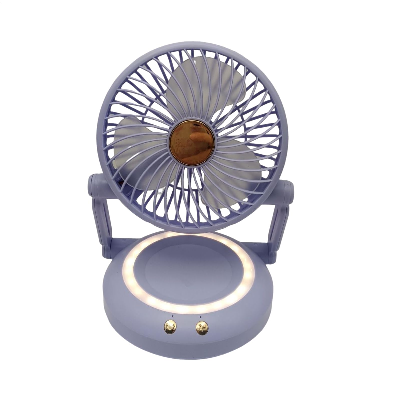Ventilateur de bureau oscillant pliable rechargeable pour chambre et voyage