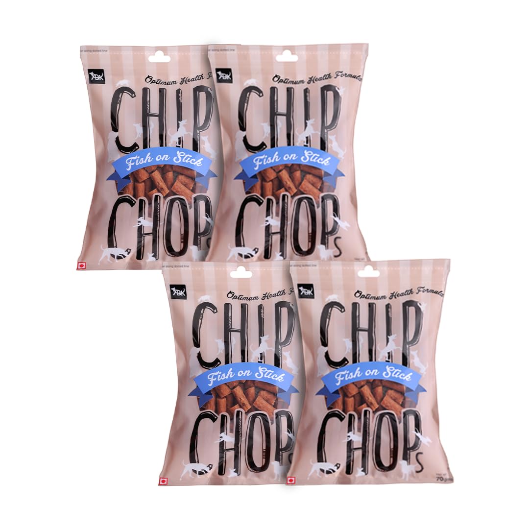 Chip Chops All Life Stages Fish On Stick Dog Treat, Suitable for All Dog Breeds, Easy to Digest, No Artificial Flavors Added, Multi-Pack (Pack of 4)-280G (B07K49L9FH) Amazon Price History, Amazon Price Tracker