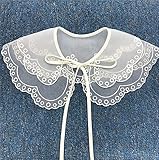 mueca gesticulacion 100 nuevo y de alta calidad. Cuello falso de oto?o e invierno para camisa, collares desmontables, cuello falso de encaje, cuello de mu?eca, su¨¦ter, camisa, vestido, decoraci¨®n-G