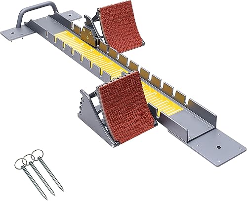 Bloques de arranque de alto nivel de 35 pulgadas, bloques de aluminio de grado aeronáutico, resistentes al agua y a la corrosión, pedales ajustables