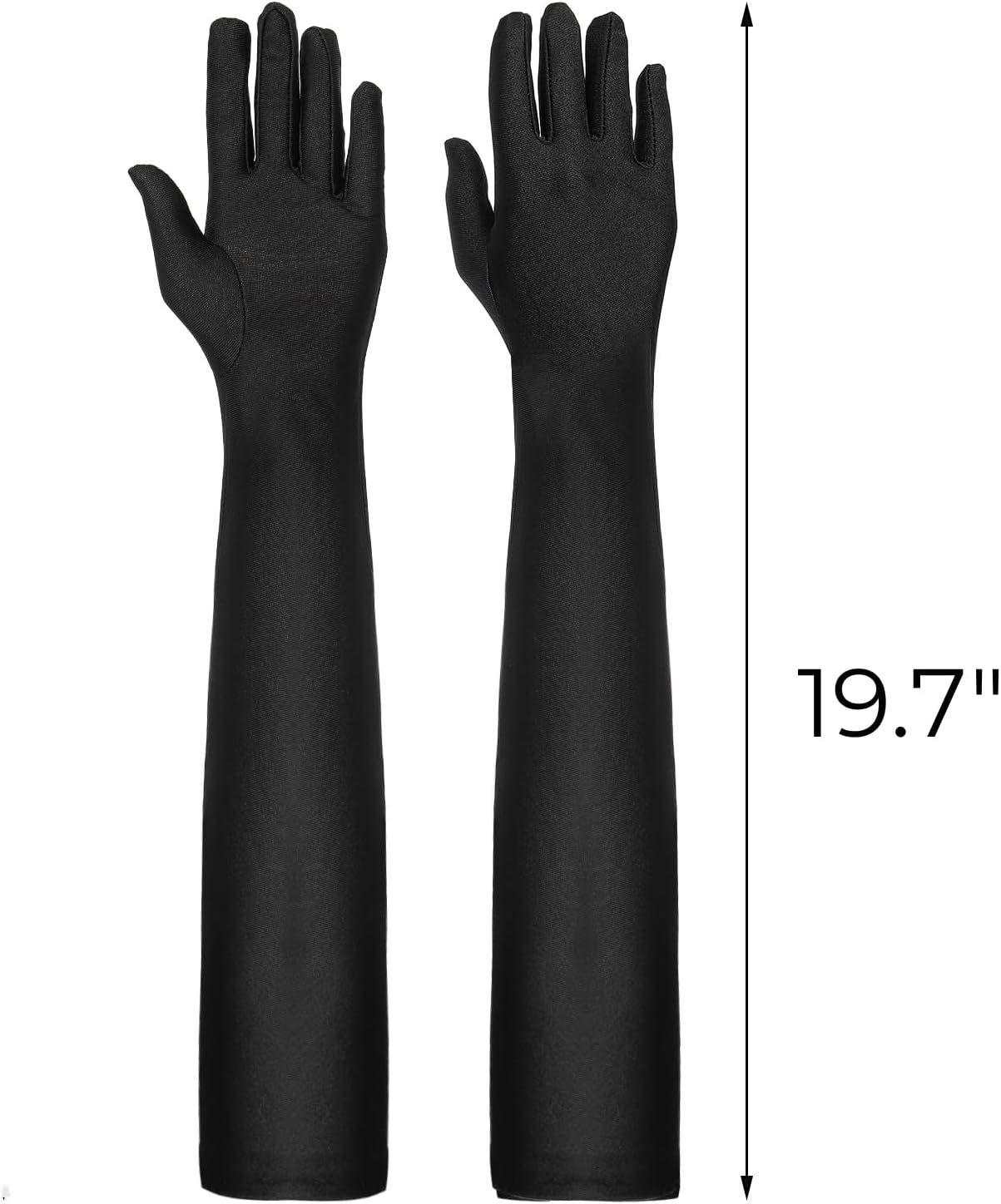 Hiceeden 6 Pcs 1920s Flapper Accessories for Women, Roaring 20s Accessories for Party, Flapper Costume Set Includes Headband, Necklace, Gloves, Earrings, Bracelet - Image 3