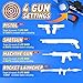 Liberty Imports Infrared Laser Tag 4 Players Game Set for Kids - Indoor Outdoor Multiplayer Toy Guns Battle Blasters Mega Pack with Carrying Case