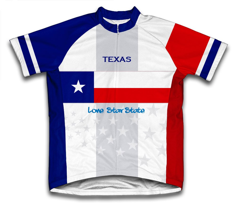 ScudoPro Texas Flag Short Sleeve Cycling Jersey for Women - Size XL
