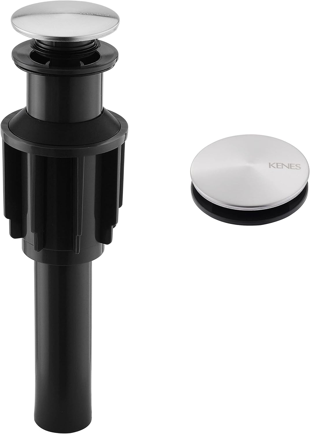 KENES Bathroom Vessel Sink Pop Up Drain Without Overflow Assembly