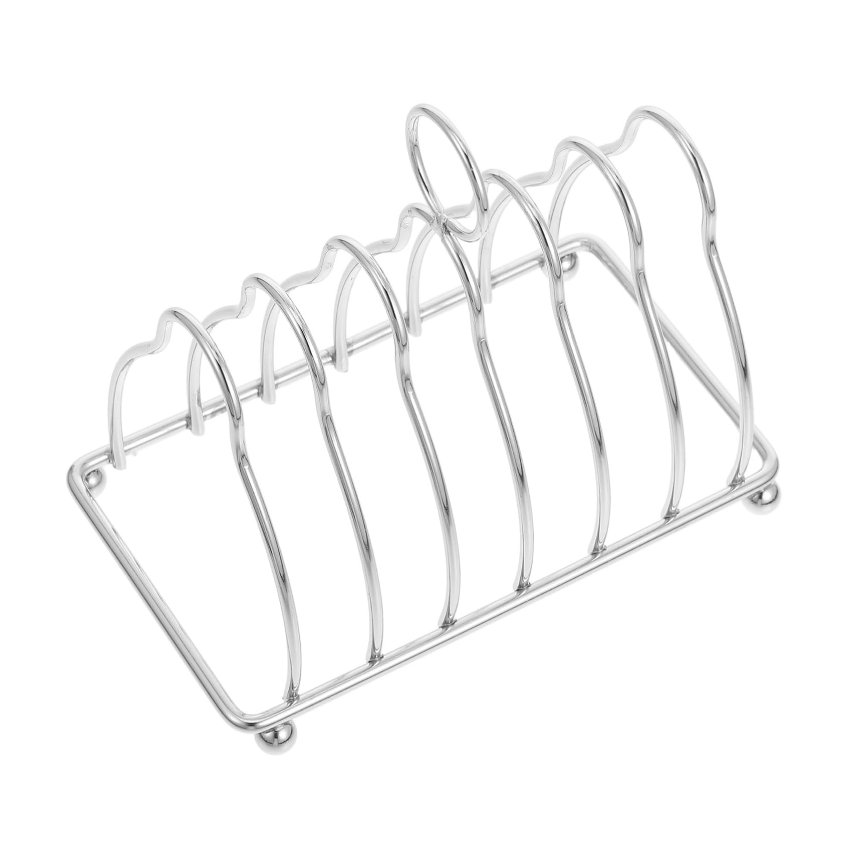CIYODO Bread Stand Rack Metal Storage Rack for Sliced Bread Display Toaster Holder Stainless Steel Kitchen Organization