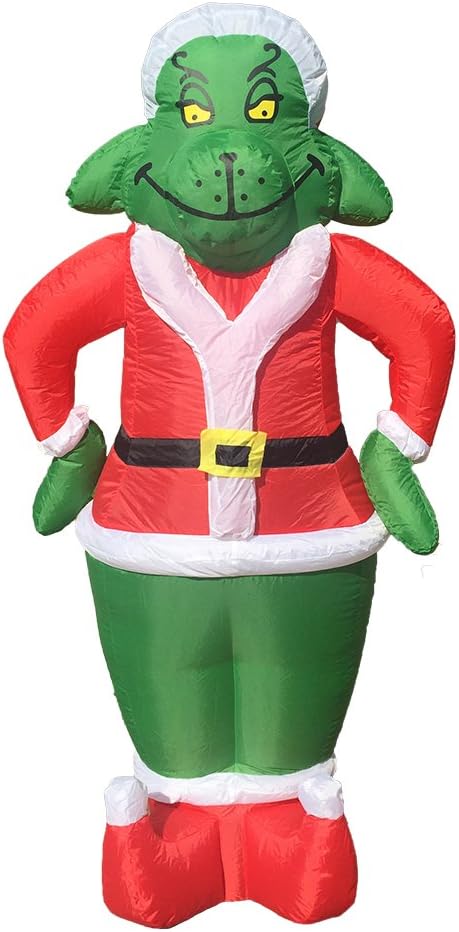 7 Foot Party Inflatable Grinch Blow Up Yard Decoration