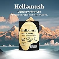 Vista 8 de Hellomush Café Shilajit orgánico – Mezcla de café Shilajit del Himalaya prémium con Cordyceps, melena de león, chaga y ashwagandha – Energía natural