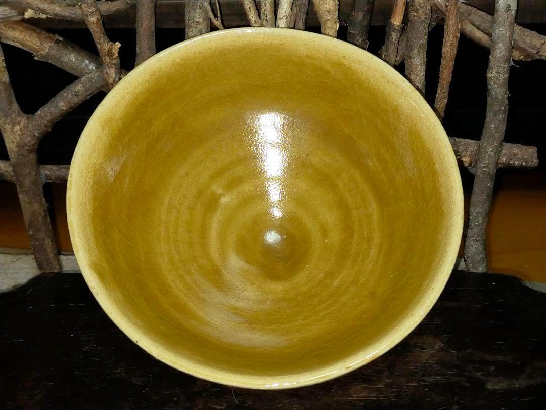 ♥値下げ！黄瀬戸 茶碗 平助 桐箱付き 美濃焼 骨董 古玩 【公式通販】