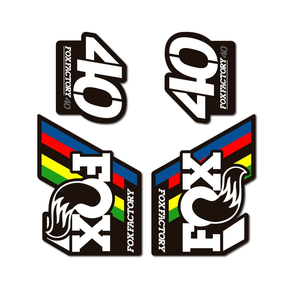 Autocollants Fox 40 World Cup Champion 2019 STAR SAM pour réparer les rayures de fourche VTT