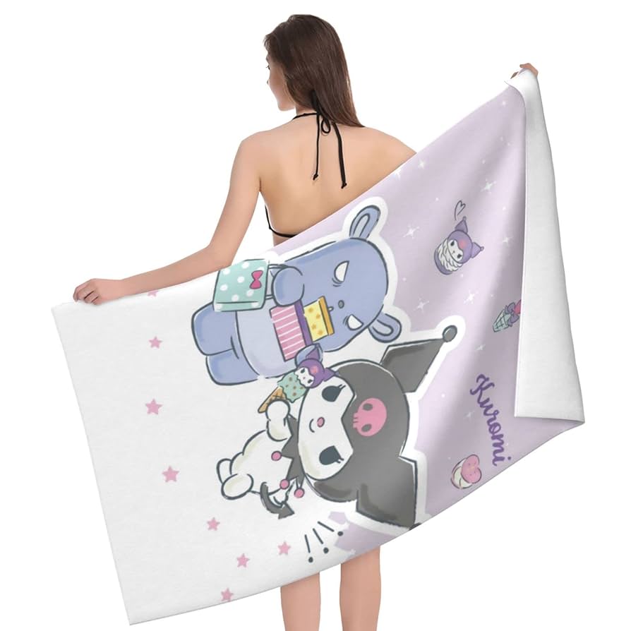 Amazon｜クロミ ちゃん アニメ バスタオル 大判 吸水 耐久性