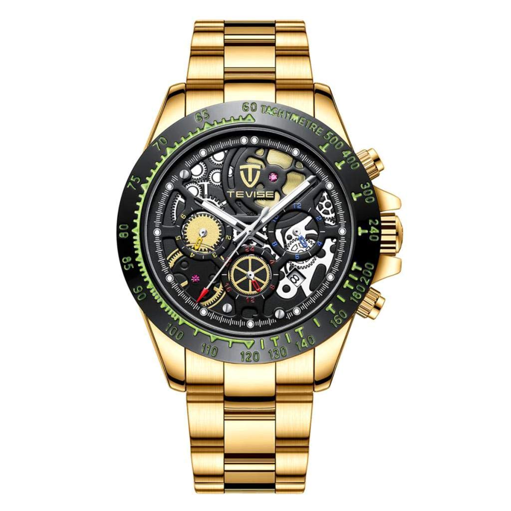 Trendy Retail® Luxury Mens Mechanical Watch Casual Wrist Watch Ultra Thin Jewelry Golden (B09GGCWX7L) Amazon Price History, Amazon Price Tracker
