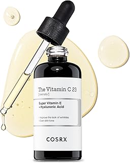 COSRX Pure Vitamin C 23% Serum with Vitamin E & Hyaluronic Acid, Brightening & Hydrating Facial Serum for Dark Spots, Fine Lines, Uneven Skin Tone, 0.67fl.oz/20ml, Animal Testing-Free, Korean Skincare