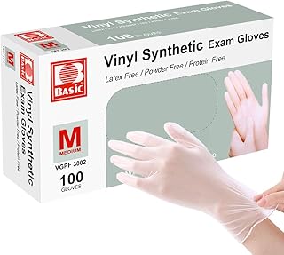 Disposable Gloves, Squish Clear Vinyl Gloves Latex Free Powder-Free Glove Health Gloves for Kitchen Cooking Food Handling,...