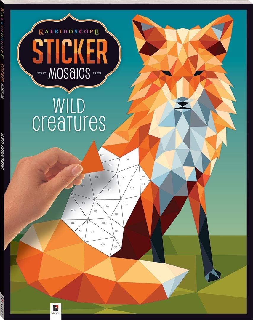 Kaleidoscope Sticker Mosaics: Wild Creatures