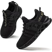 ikunka Boys Tennis Shoes Girls Kids Slip on Sneakers Lightweight Running Shoes for Athletic Walking