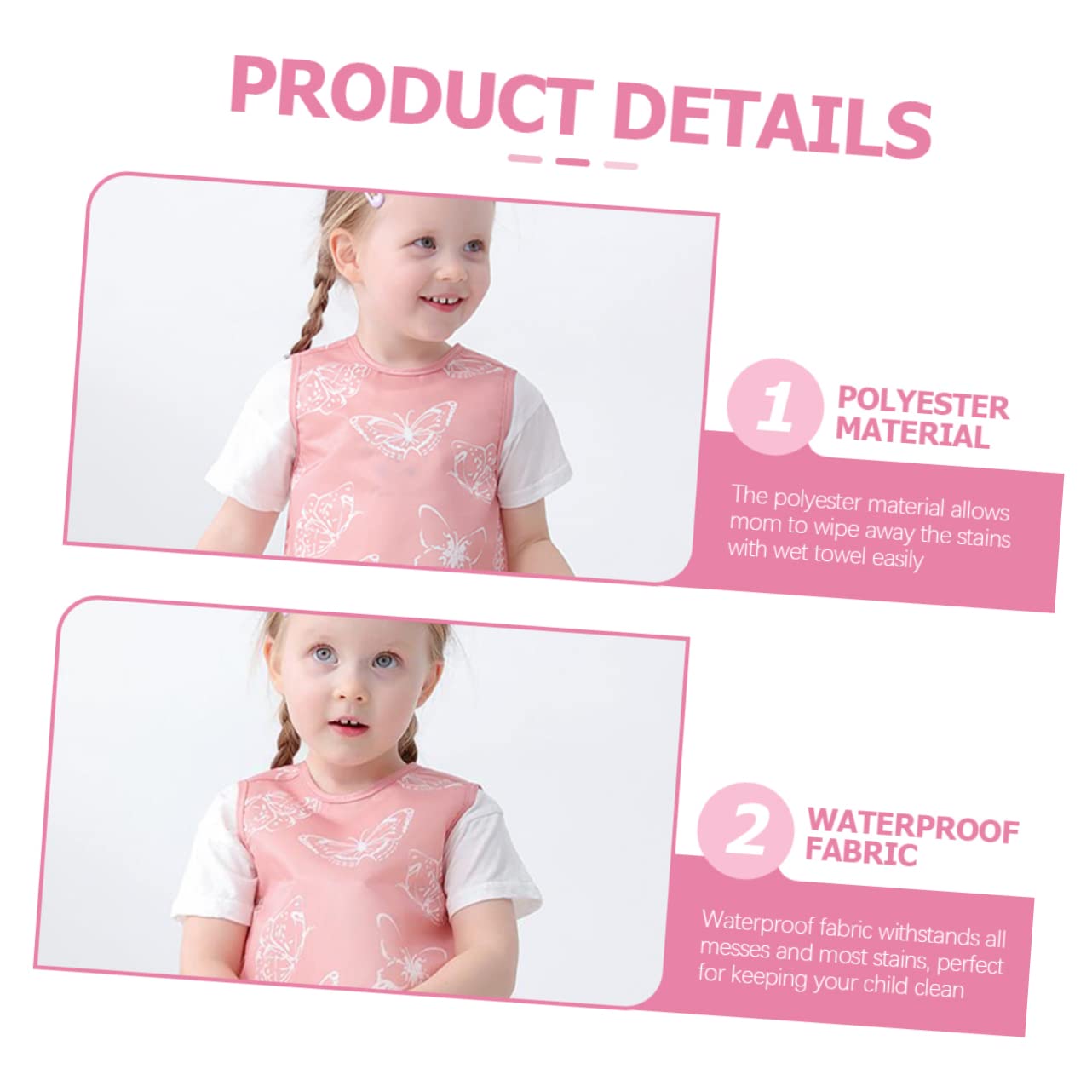 Abaodam 3st Isst Lätzchen Overalls Für Kleinkinder Overalls Für ädchen Kinderschürze ädchen- ädchenschürze Babyschürze Malkittel Für Kleinkinder Kittel Für Kinder Polyester