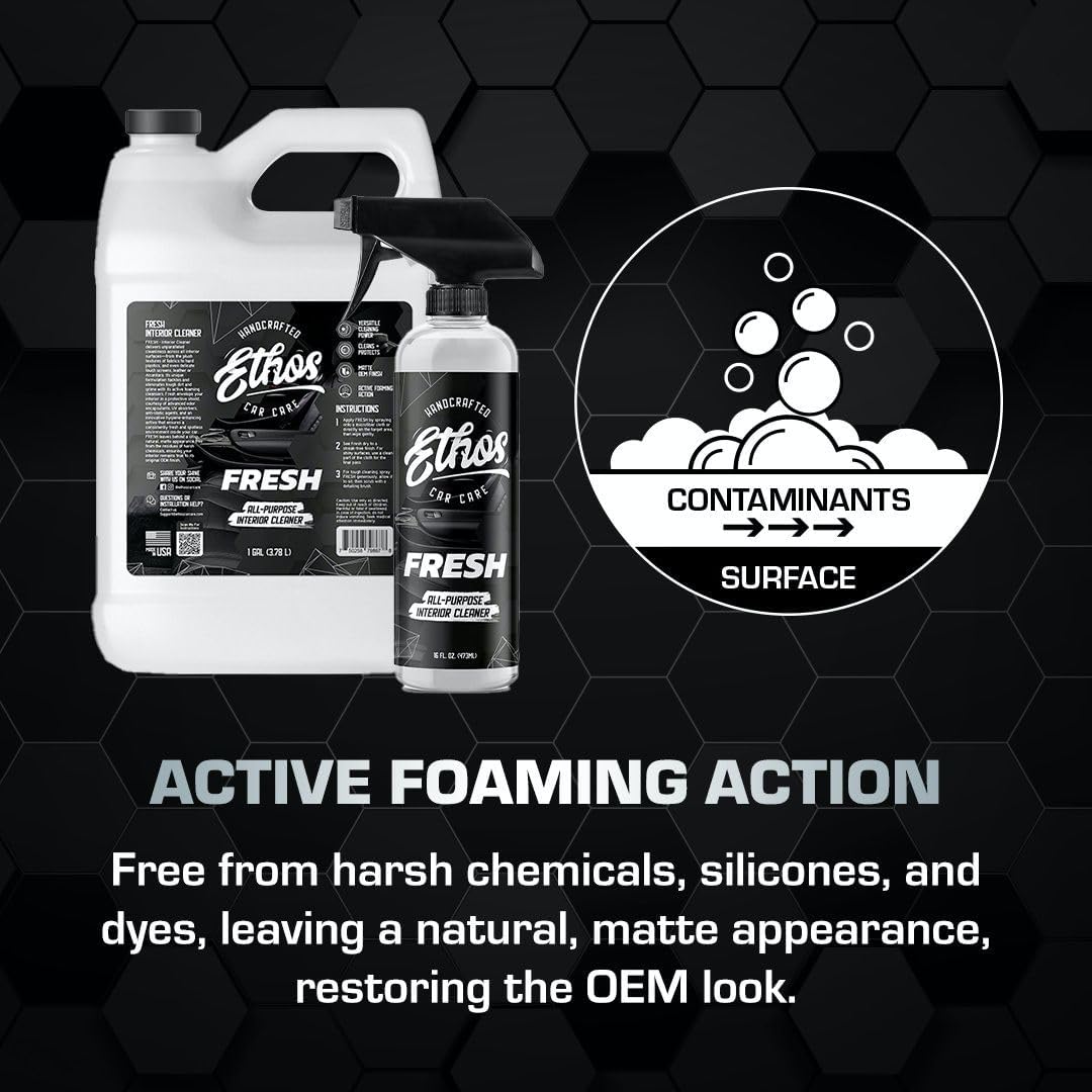 Ethos FRESH - All Purpose Interior Cleaner Detailing Kit Interior Cleaner - Car Interior Detailing - Car Interior Cleaners for Cars, Trucks, SUVs, Jeeps, Motorcycles, RVs & More - Image 6