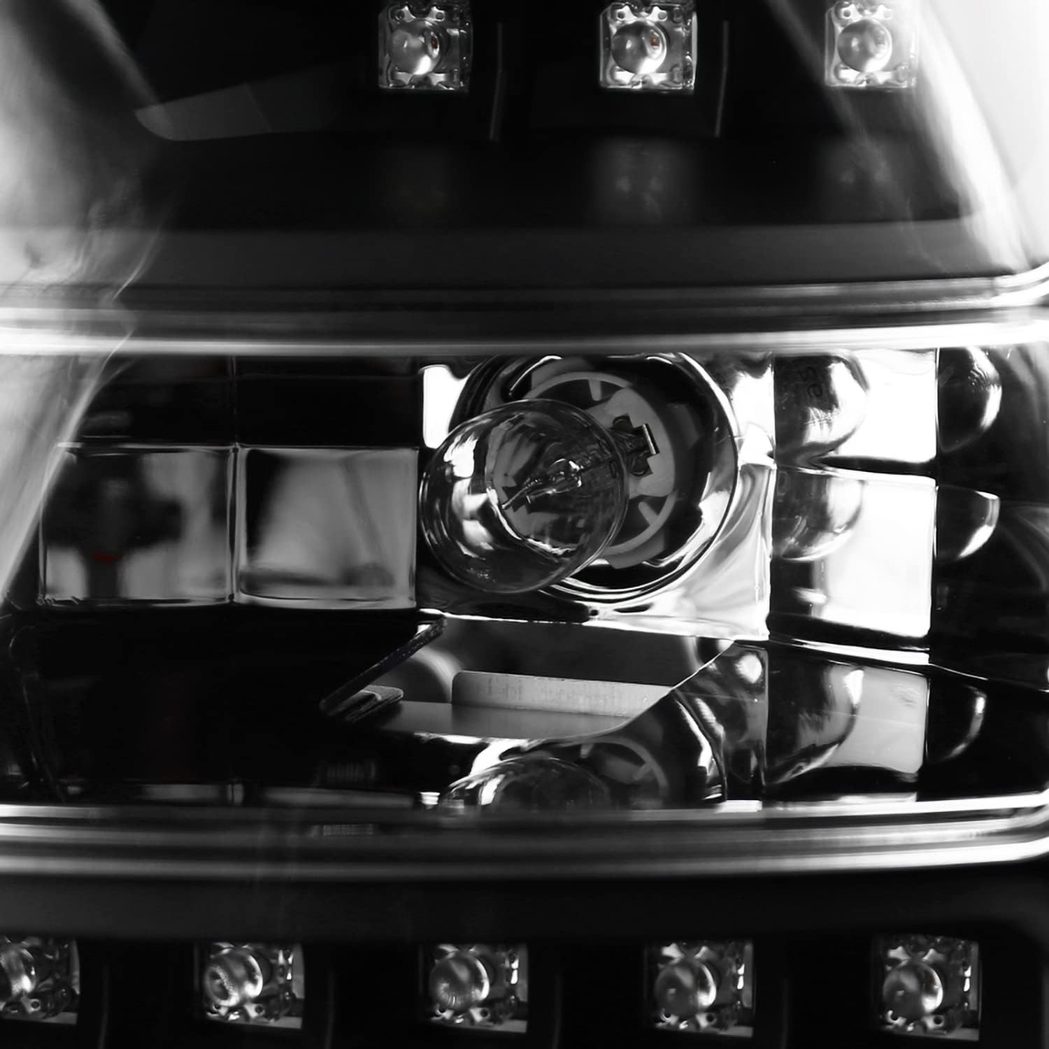 SPEC-D TUNING Black LED Tail Lights Compatible with 2005-2006 Mini Cooper S, Left + Right Pair Assembly