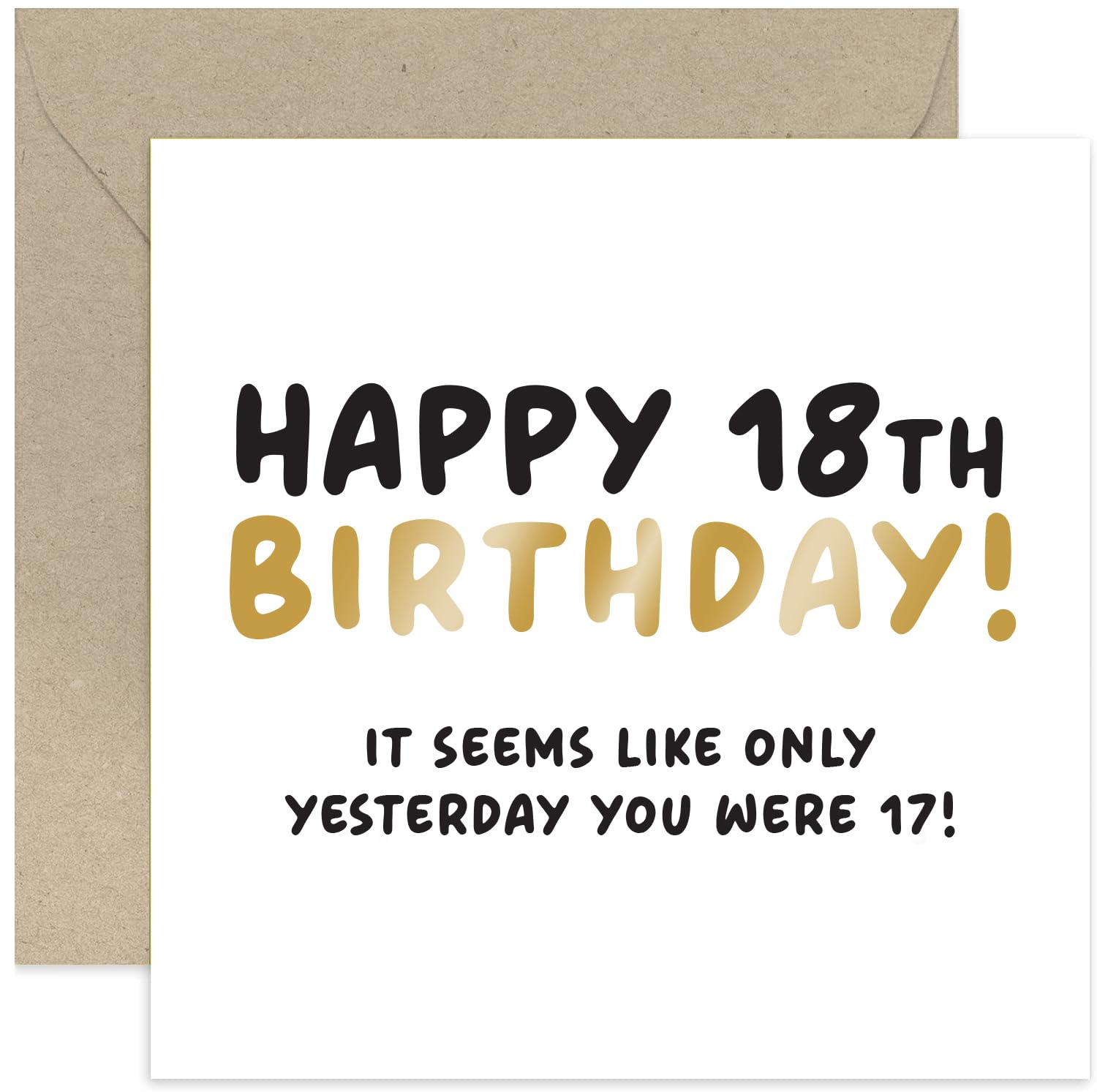 Old English Co. Carte D'anniversaire Amusante Pour Fils Ou Fille – Carte D'anniversaire Hilarante « Seems Like Yesterday » Pour Homme Et Femme – Carte